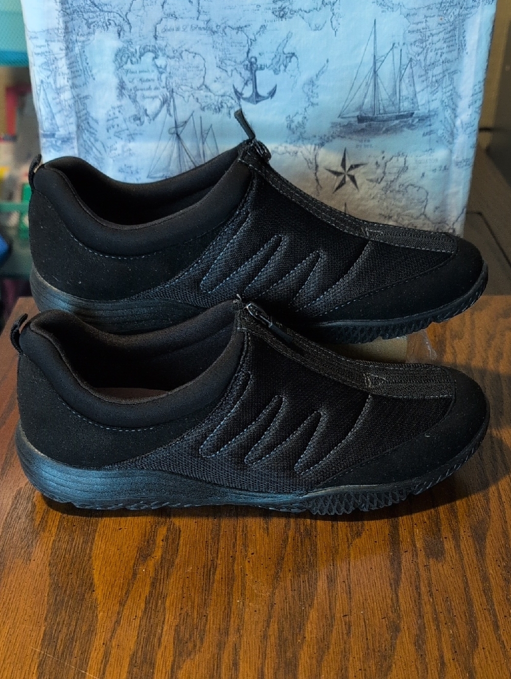 Easy Spirit Women's Slip-On Athletic Walking Shoes - Black